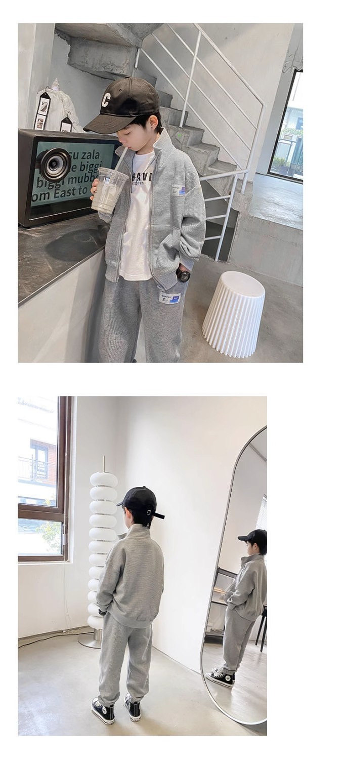 kids'clothing Big children stylish handsome casual loose set of two sets of tide_voghion.com