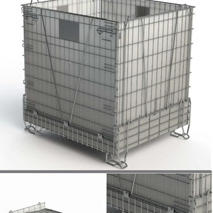 European Style Storage Cage Manufacturer Wholesale Export Foldableable Warehouse Cage 1145*845*975 Red Wine Bottle Iron Frame