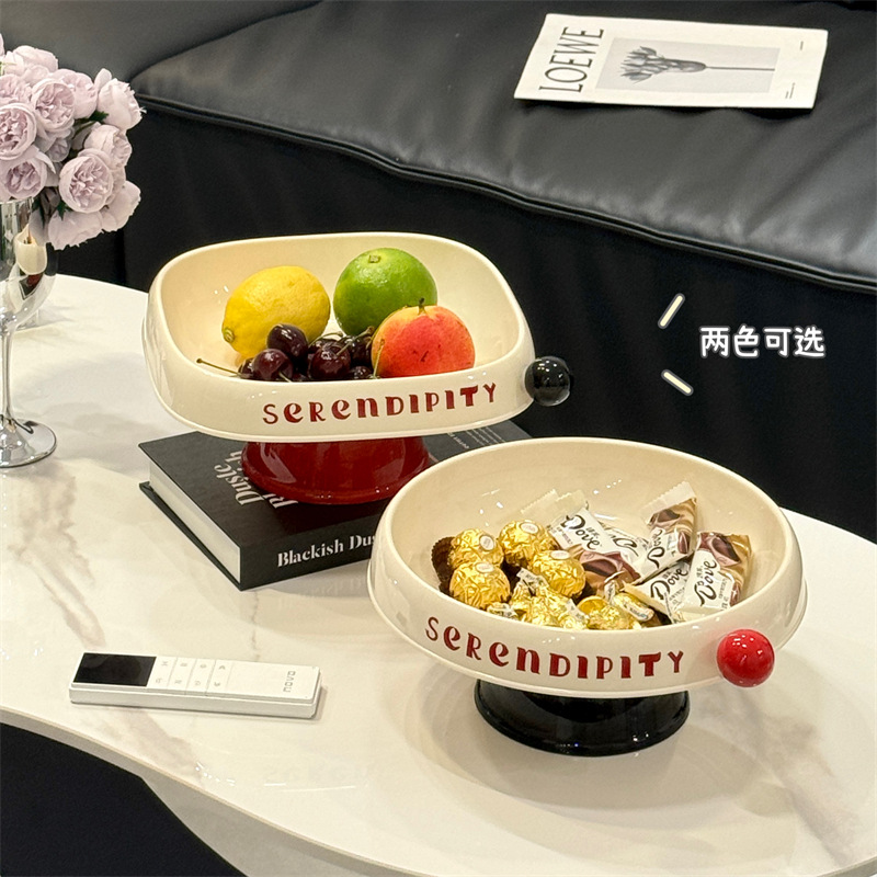 Lujo ligero hogar sala de estar mesa de centro caja de dulces bocadillos caja de almacenamiento de nueces semillas de melón plato de dulces de boda plato de frutos secos