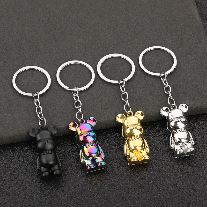 Explosive bear metal car key jewelry violent bear key chain pendant creative gift bag accessories wholesale