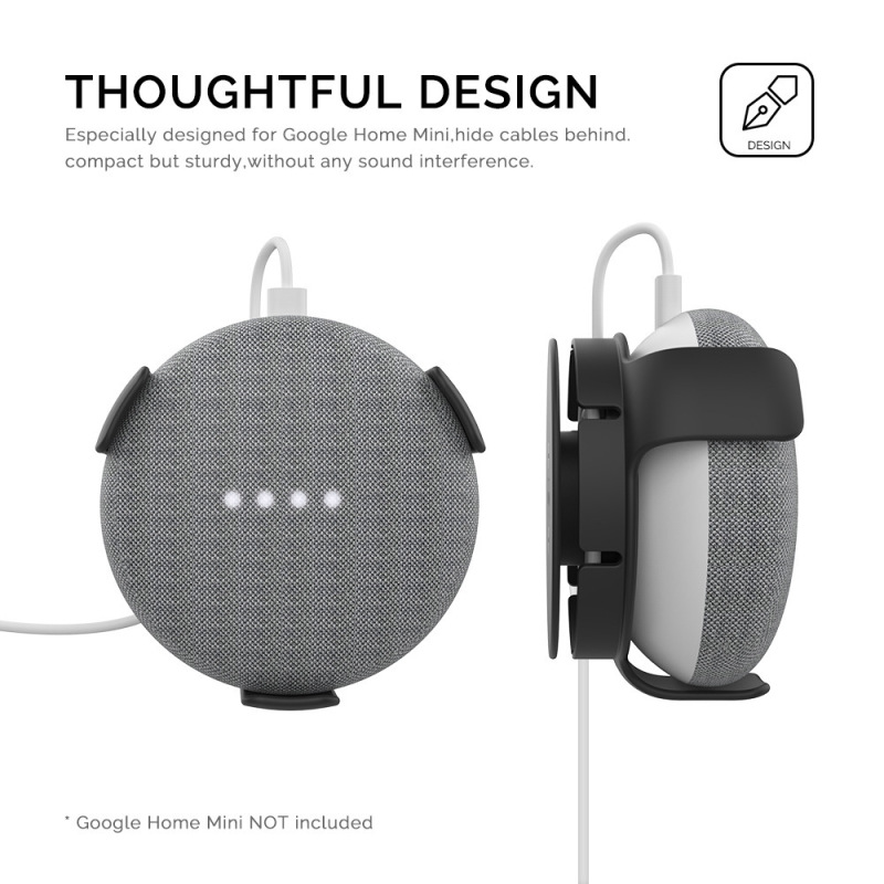 Google home mini/echo dot三世代四世代壁掛けスタンドのスマートスピーカースタンドに適しています|undefined