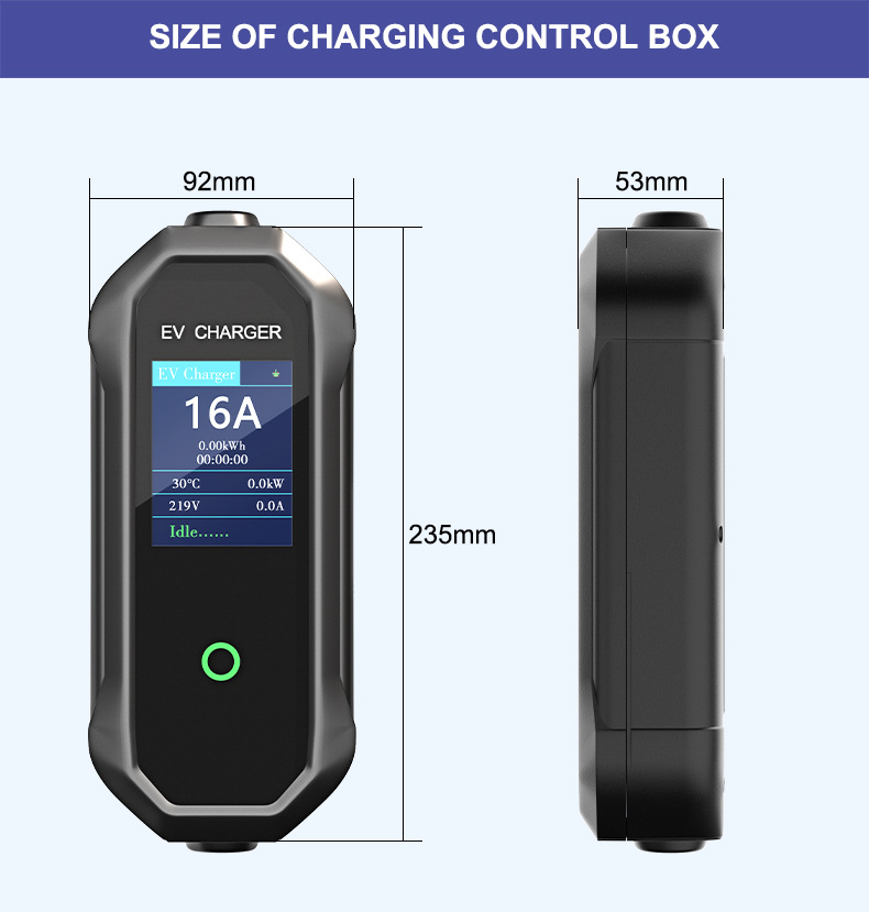 Type2 Charging Station 3.5Kw European Standard Tesla Aito New Energy Vehicle Fast Charging Portable Charging Gun