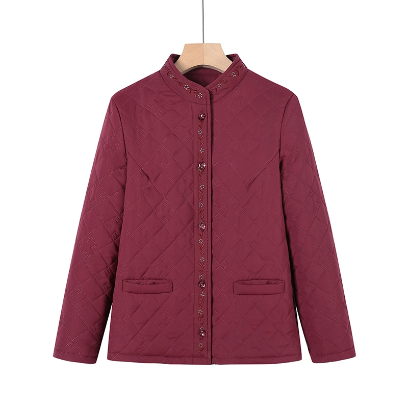 Старушка маленькая хлопчатобумажная куртка пожилая женская бабушка зимняя хлопчатобумажная куртка