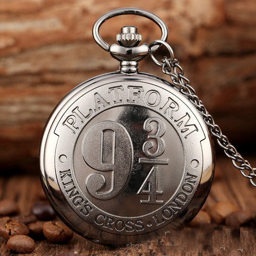 Factory direct sales classic retro Harry Potter 9 3/4 platform thin chain retro large pocket watch supply wholesale