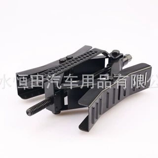 黑色房车汽车金属阻胎器 锁胎器 止轮器 带扳手和锁 wheel stop