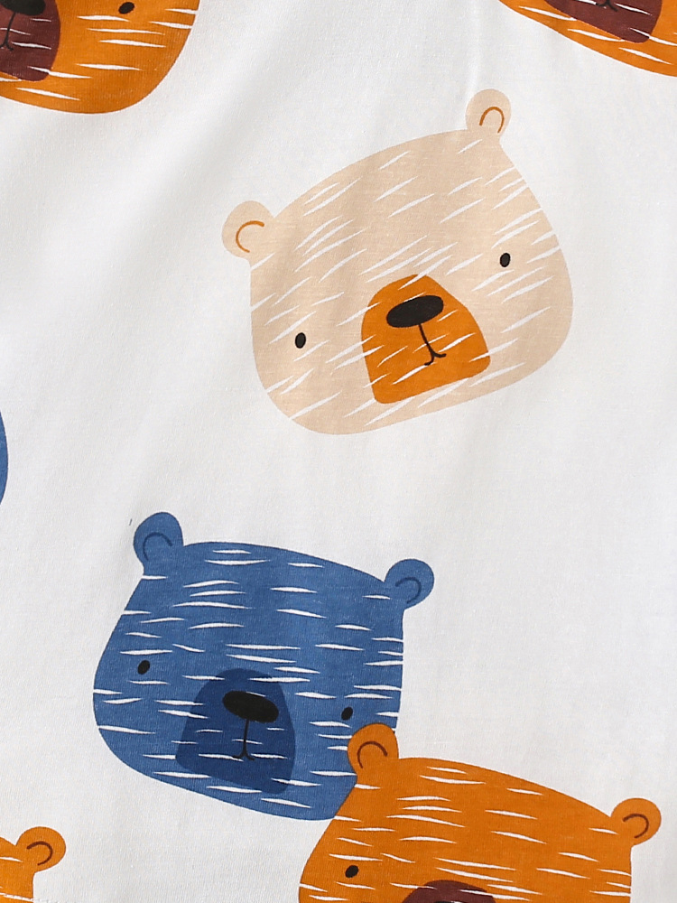 Mawlee camiseta de niño otoño nuevo estilo europeo y americano para niños de media edad impresión de aire exterior cuello redondo camiseta de manga larga