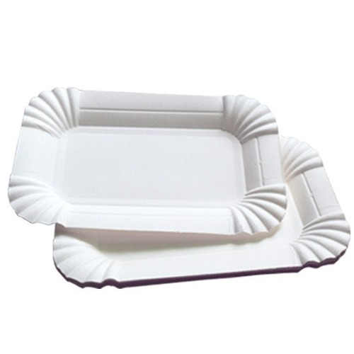 Cake plate disposable party serving plate cake plate tableware rectangular birthday plate wholesale degradable wash-free