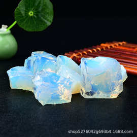 天然蛋白石水晶原石香薰石扩香石鱼缸花盆造景石大块碎石 装饰批