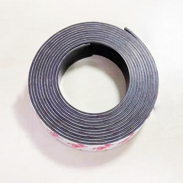 Rubber magnetic self-adhesive round fridge magnet