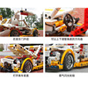 Warrior, mechanical racing car, car model, constructor, building blocks, toy, handmade, small particles