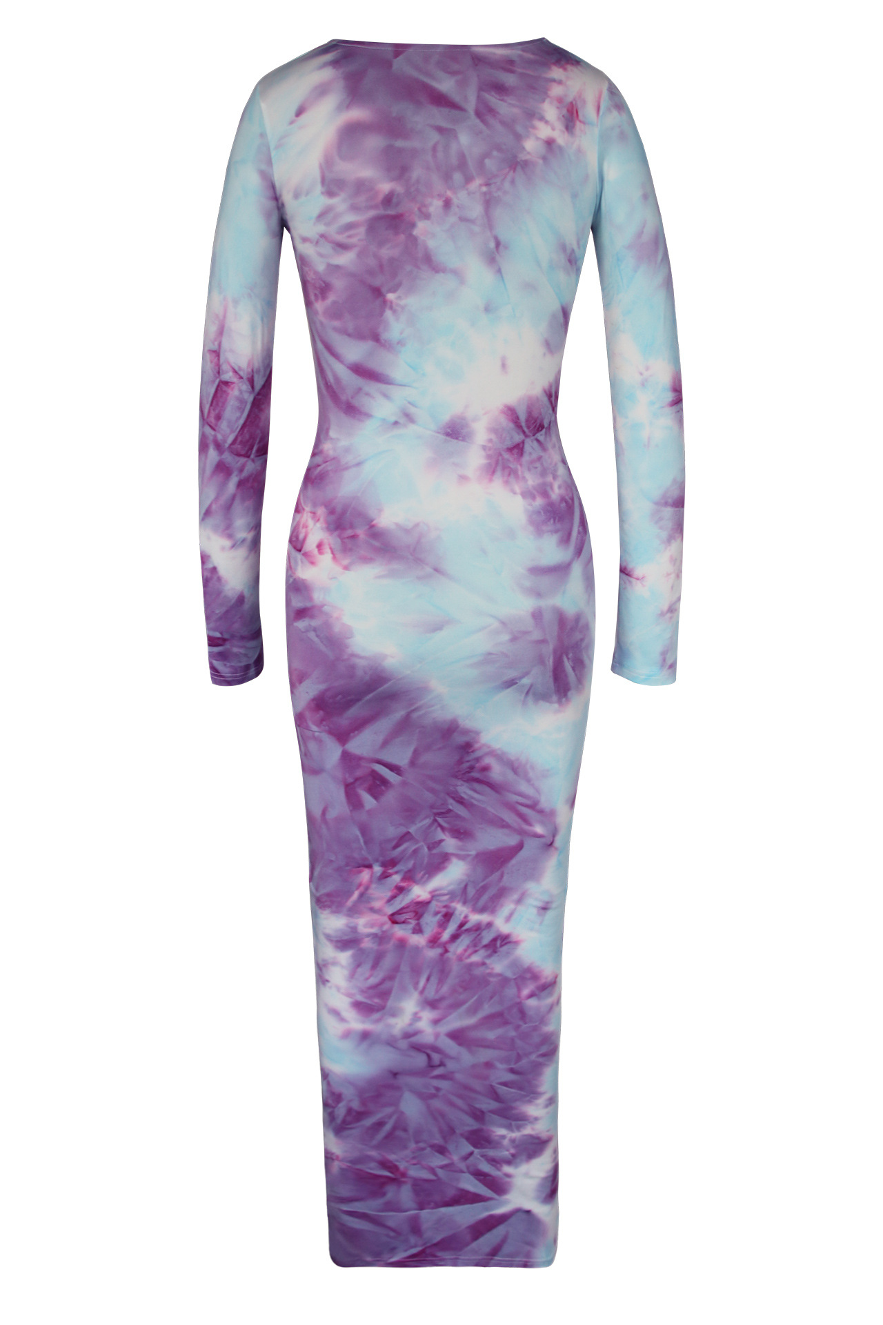 tight-fitting tie-dye printing dress  NSLM29016