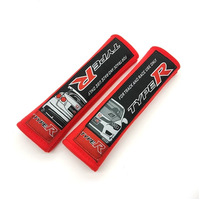 unlimited TRD Fujiwara MOMO — Seat belt shoulder pad - type-r-red