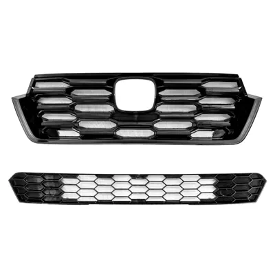 Automobile anti-insect net Crv Insect-Proof Net, Front - brand-new-crv-card-buckle-model-painted-black-middle-mesh-lower-mesh-without-camera-hole