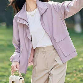 小个子外套女2025春季新款韩版宽松显瘦减龄设计感时尚百搭上衣