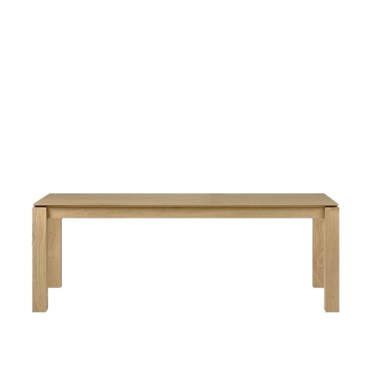 Nordic Minimalist Solid Wood Dining Table, White Ash Wood, Living Room Home Office Desk, Work Table, Meeting Table, Conference Long Table, Dining Table