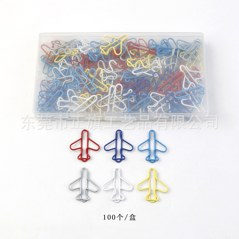 Aeronaves clip de papel color mezclado 100 colores mezclados PC/caja 149g