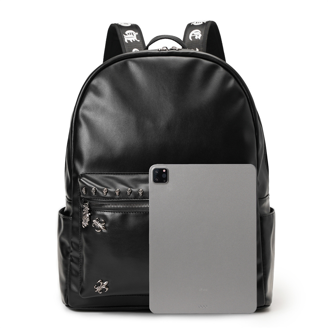 Zaino 2023 Zaino da esterno di grande capacità alla moda dei nuovi uomini Personalizzato Fantasma Testa Studente universitario Zaino Borsa per computer personalizzata_voghion.com