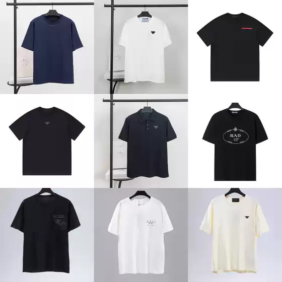 P-Style 2026 Summer New Arrival Casual Loose Fit T-Shirt with Metal Triangle Logo Print