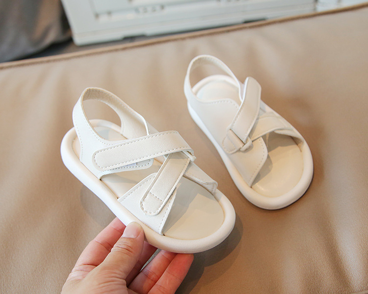 Versione coreana casual Velcro 2022 estate nuove scarpe da spiaggia per ragazzi e ragazze tendenza per sandali per bambini di piccole e medie dimensioni_voghion.com