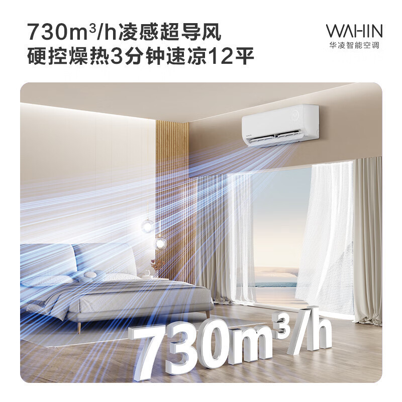 Hualing Air Conditioner Kfr-35Gw/N8Ha1Ⅱ Super Energy-Saving Large 1.5 Hp 35Ha1Ⅱ New First-Class Inverter Wall-Mounted Unit