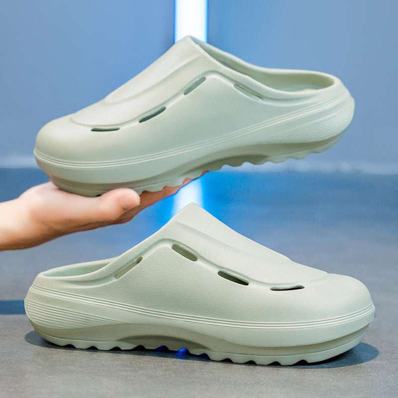 Zapatos de chef con dientes de sierra, zapatos de aumento de altura de suela gruesa para hombre, pantuflas, pies, cocina para hombre, sandalias EVA, zapatos con agujeros