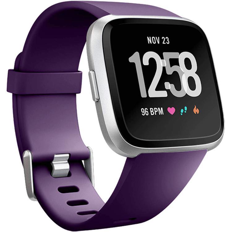 Para Fitbit Versa 2 / Versa / Versa Lite xDfind agujero plano sólido silicio S