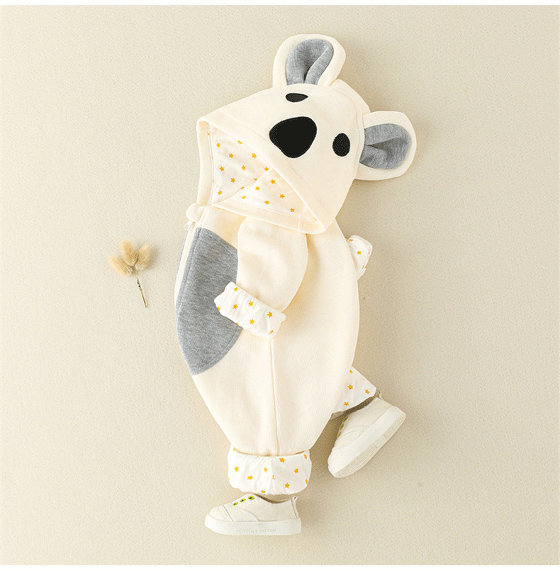 Beige 8152 grandes orejas mameluco