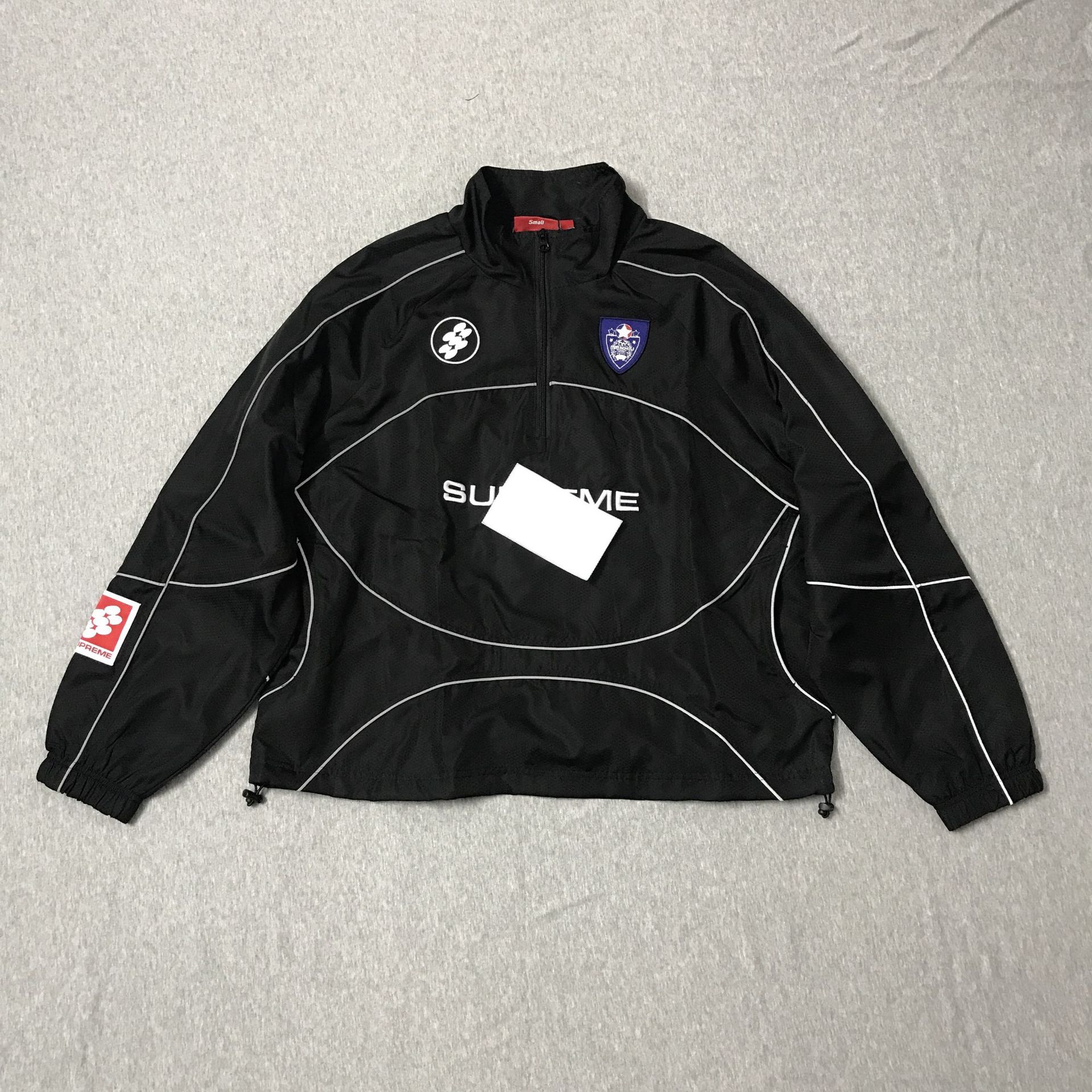 FW24 Reflective Jacket Piping Pullover反光半拉链套头夹克外套