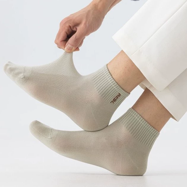 Мужские хлопковые антибактериальные knee socks