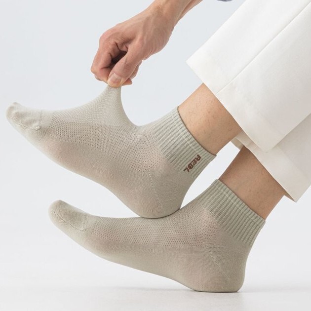 Men's Summer Pure Cotton Short Socks, Solid Color, Anti-Pilling, Antibacterial, Odor-Resistant, Men's Business Cotton Socks Men's Summer Pure Cotton Short Socks, Solid Color, Anti-Pilling, Antibacterial, Odor-Resistant, Men's Business Cotton Socks