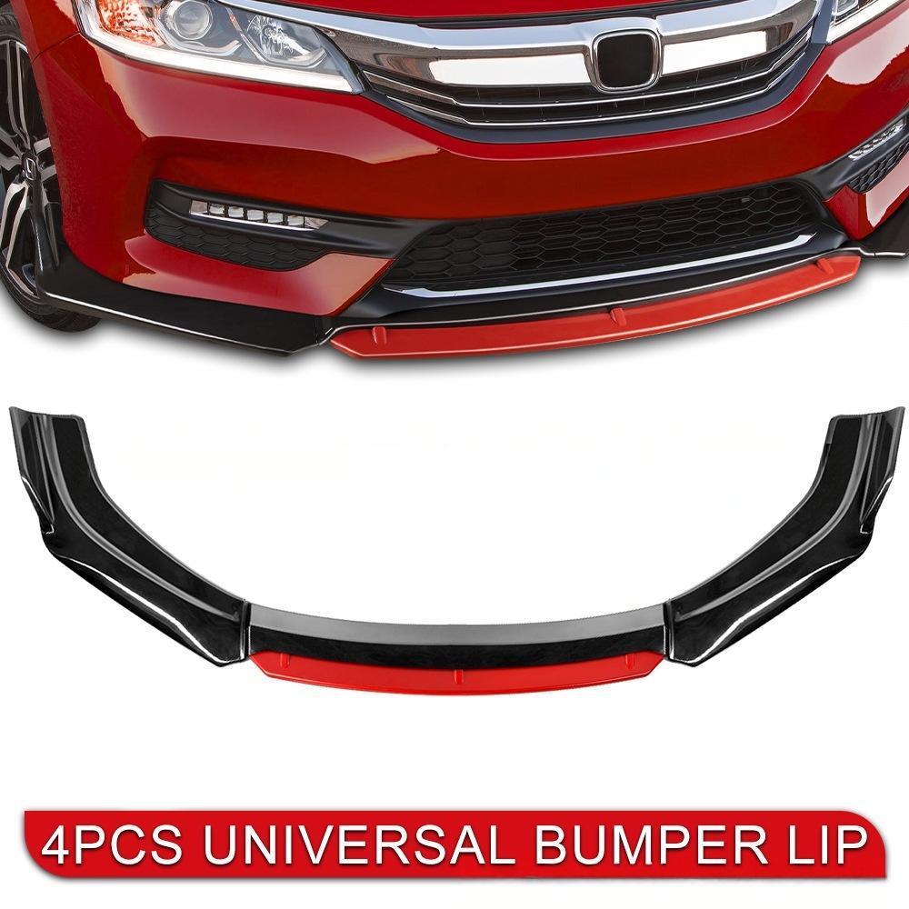 Source Manufacturer Car Universal Front Shovel Modified Large Surround Front Lip Anti-Collision Spoiler Multi-Color Four-Section Front Shovel