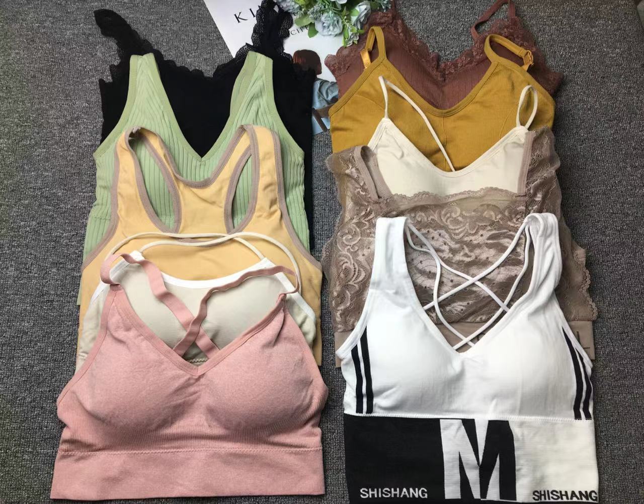 Liquidación de inventario procesamiento de cola orden misceláneo belleza espalda alta calidad cómoda chica pequeño pecho deportes belleza transparente espalda al por mayor image 3