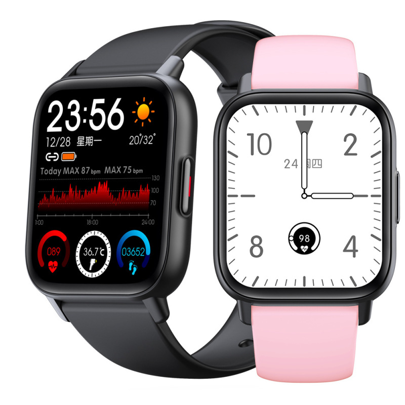 Lotte Ya Tiger's Popular Qs16Pro True Blood Oxygen Monitoring 1.85 Sports Blood Pressure Information Reminder Men's Smart Watch