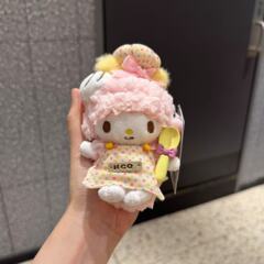 本物のピアノ子羊シェフセット人形バッグペンダントキーホルダー漫画かわいいぬいぐるみギフト