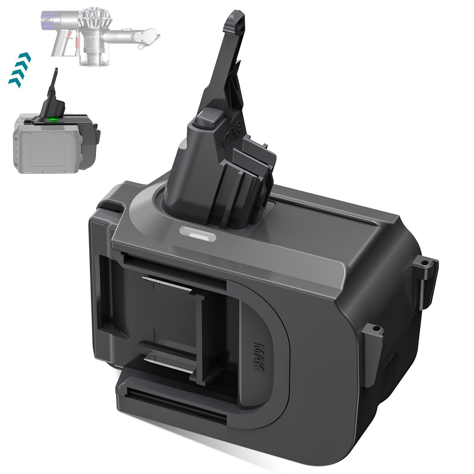 Adaptación para DYSON Dyson Vacuum Cleaner V7 V8 Adaptación para herramientas de Watch Makeda Dewey Batería de litio