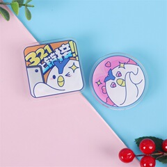 クリエイティブ円形携帯電話スタンドアニメ折り畳み怠け者スタンドかわいい立体アクリルエアバッグスタンド卸売り
