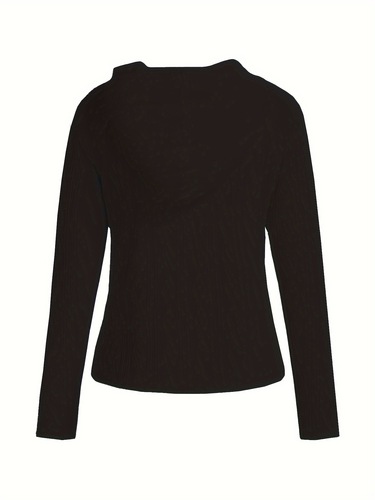 2025 Autumn/Winter Hooded Zip Pull Cord Long Sleeve Sport Shirt Casual Zip Jacket Outerwear