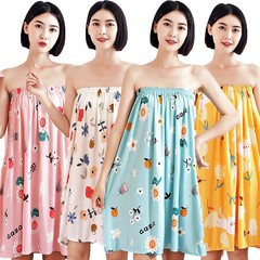 水洗い綿美容院のバススカートは胸のバスタオルを拭くことができます。