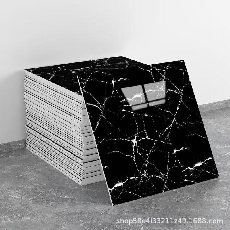 Cross-Border Foreign Trade Wholesale Imitation Tile Wall Stickers Self-Adhesive Waterproof and Moisture-Proof Wallpaper Bathroom Renovation Wall Panels Decorative Aluminum-Plastic Panels