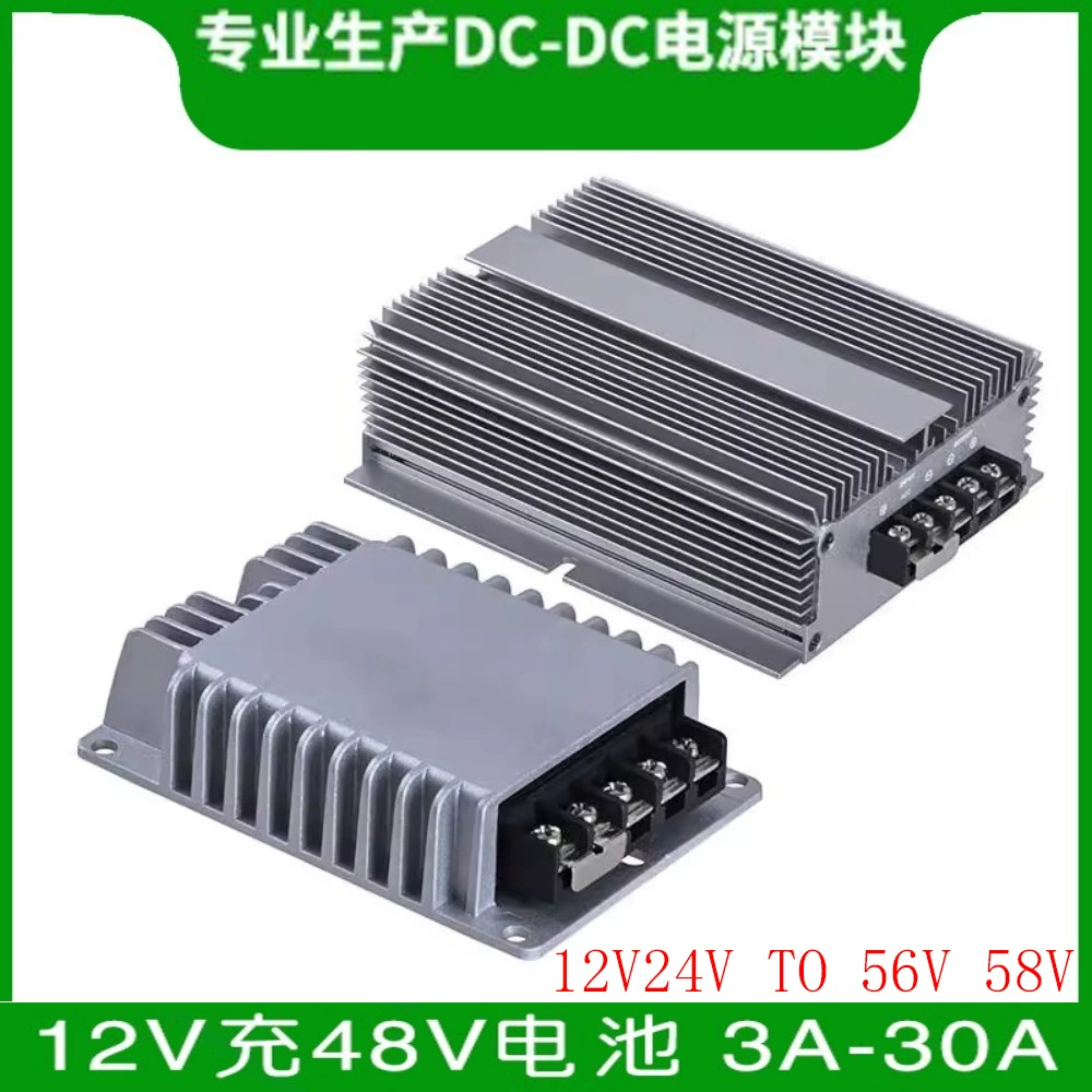 Зарядное устройство для аккумуляторов RV 12V/24V до 56V, модуль повышения напряжения 3A-30A, автомобильное зарядное устройство с постоянным током 24V до 58V.