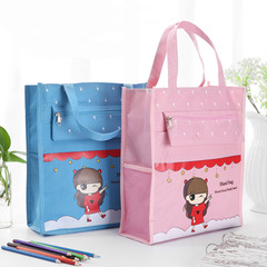 Student Portable Document Bag Tutorial Bag Waterproof Oxford Cloth Study Bag Office A4 Document Bag Wholesale