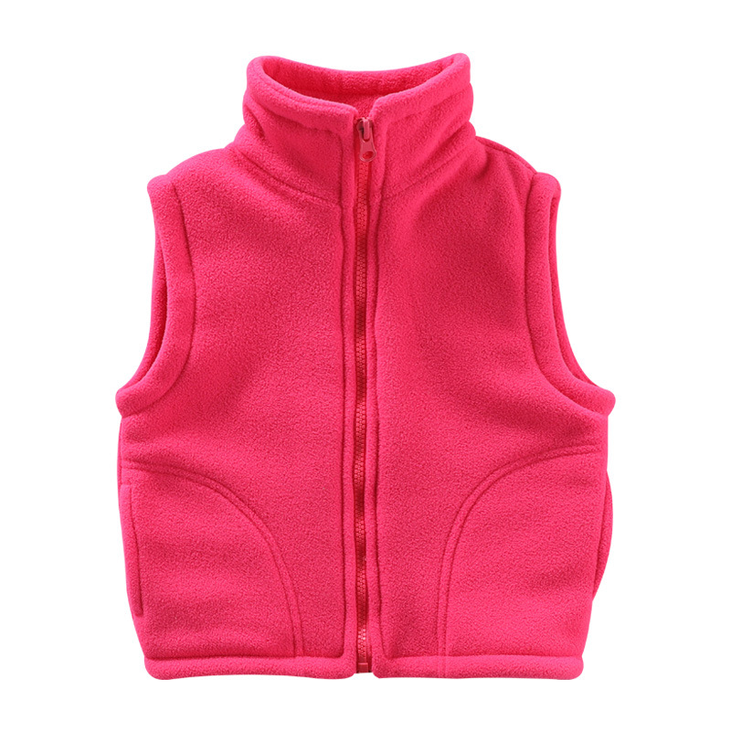 Chaleco de ropa exterior para niños al por mayor ropa de invierno de primavera y otoño niños pequeños medianos y grandes niños y niñas cardigan polar ropa de jardín de infantes chaleco