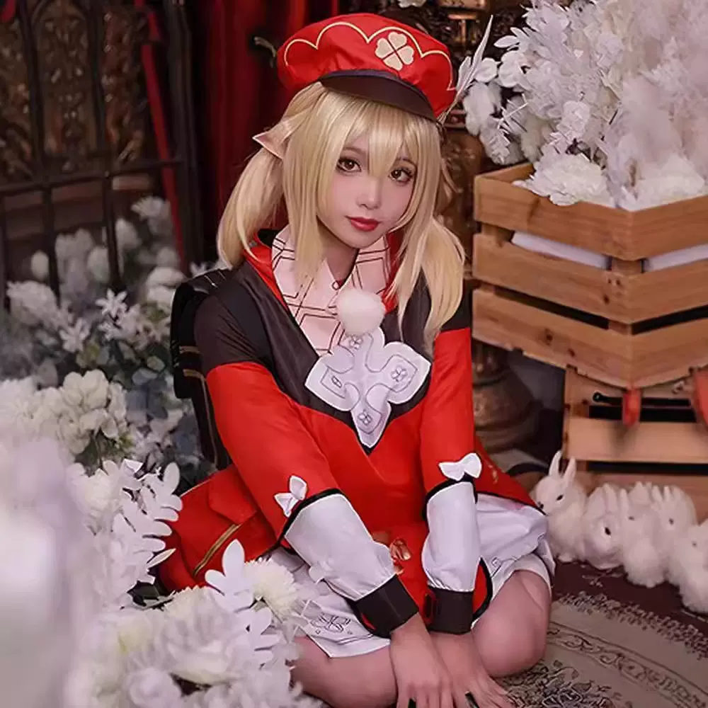 原神可莉cos服 Genshin萝莉cosplay动漫角色扮演服装万圣节表演服