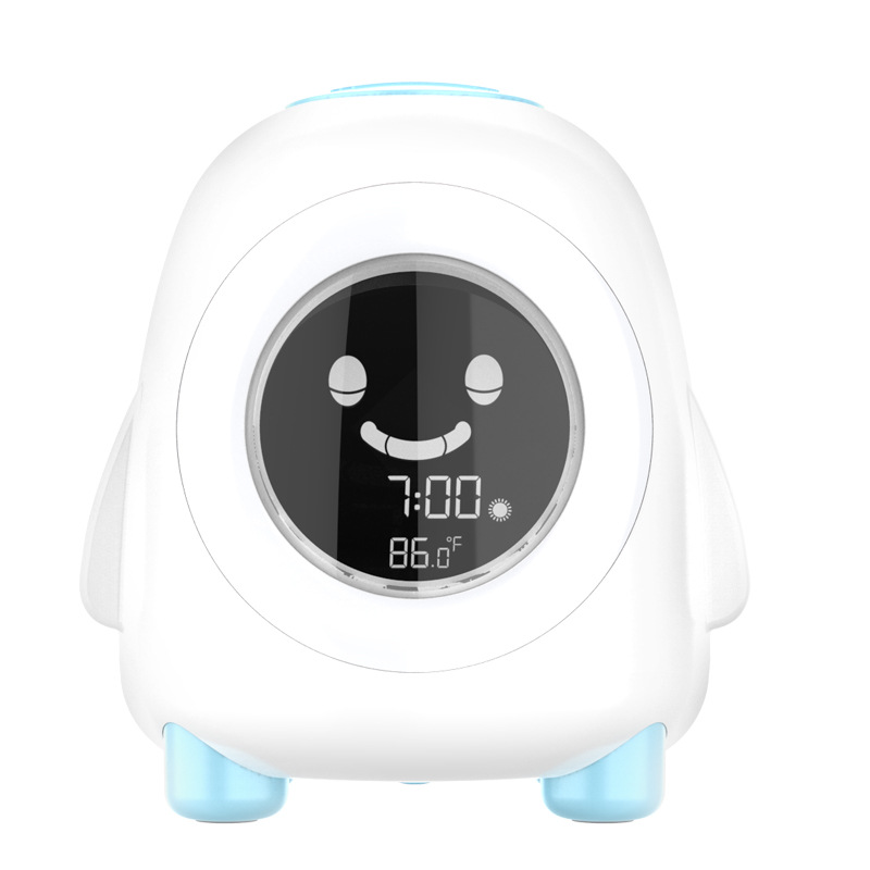 Animal de dibujos animados pingüino reloj despertador LCD dormitorio noche reloj electrónico regalo niños sueño despertador con luminoso al por mayor