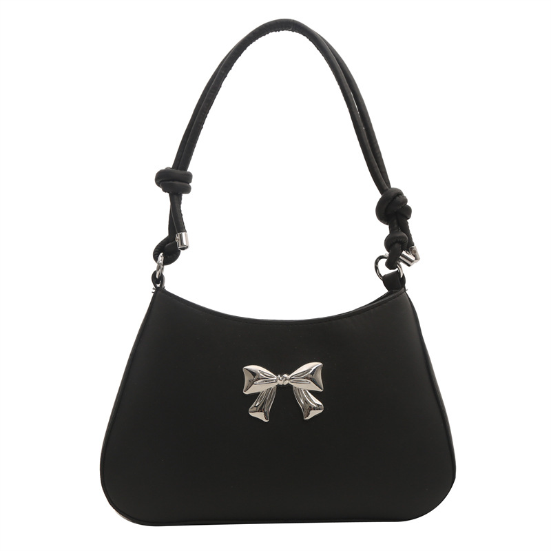 Bolso de mano de arco dulce para mujeres 2024 nueva moda coreana color caramelo brazo mochila cadena bolso de hombro