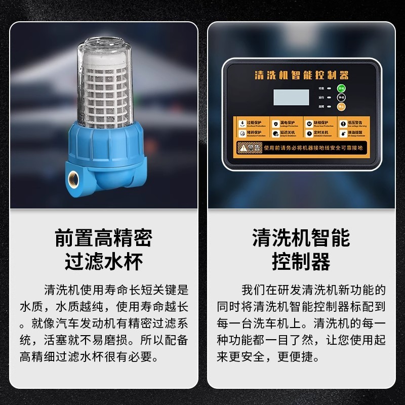 黑猫启辰商用高压清洗机220v大功率洗车机工业级洗车店专用洗车器|undefined