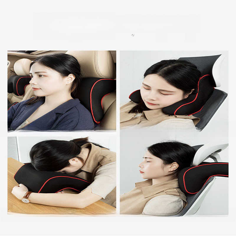 Car Back Support Cushion, Car Lumbar Support Cushion, Car Headrest Back Support Set, Memory Foam Car Seat Cushion