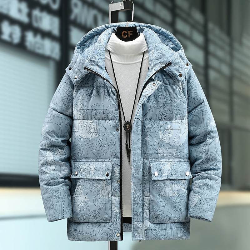 Férfi ruházat Plus size pamut pamut dzseki férfiaknak őszi és téli vastagított pamut munkaruha trendi meleg pufi dzseki kabát_voghion.com