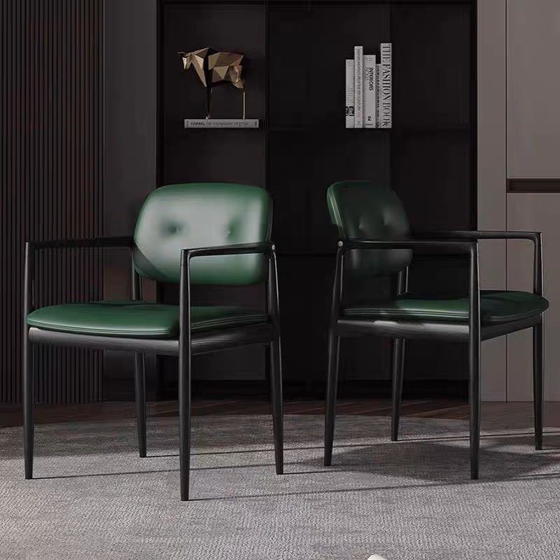 Italian Armrest Dining Chair, Nordic Designer Chair, New Chinese Style, Solid Wood Chair, French Cafe Negotiation Chair