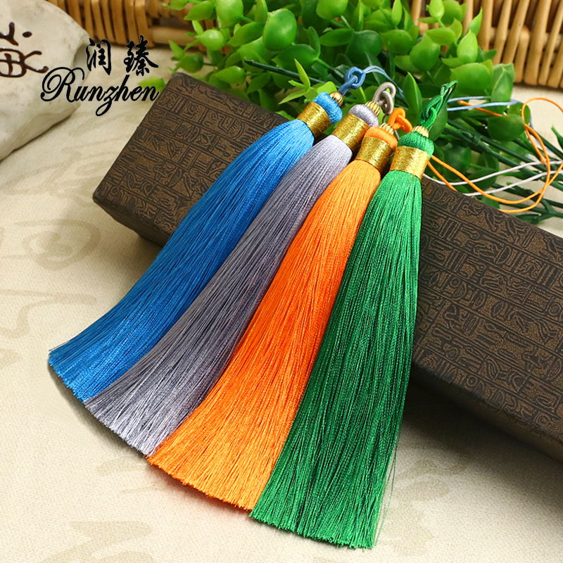 13cm雙拉圈繞金線流蘇小吊穗滌綸流蘇穗子扇墜掛飾掛件流蘇配件